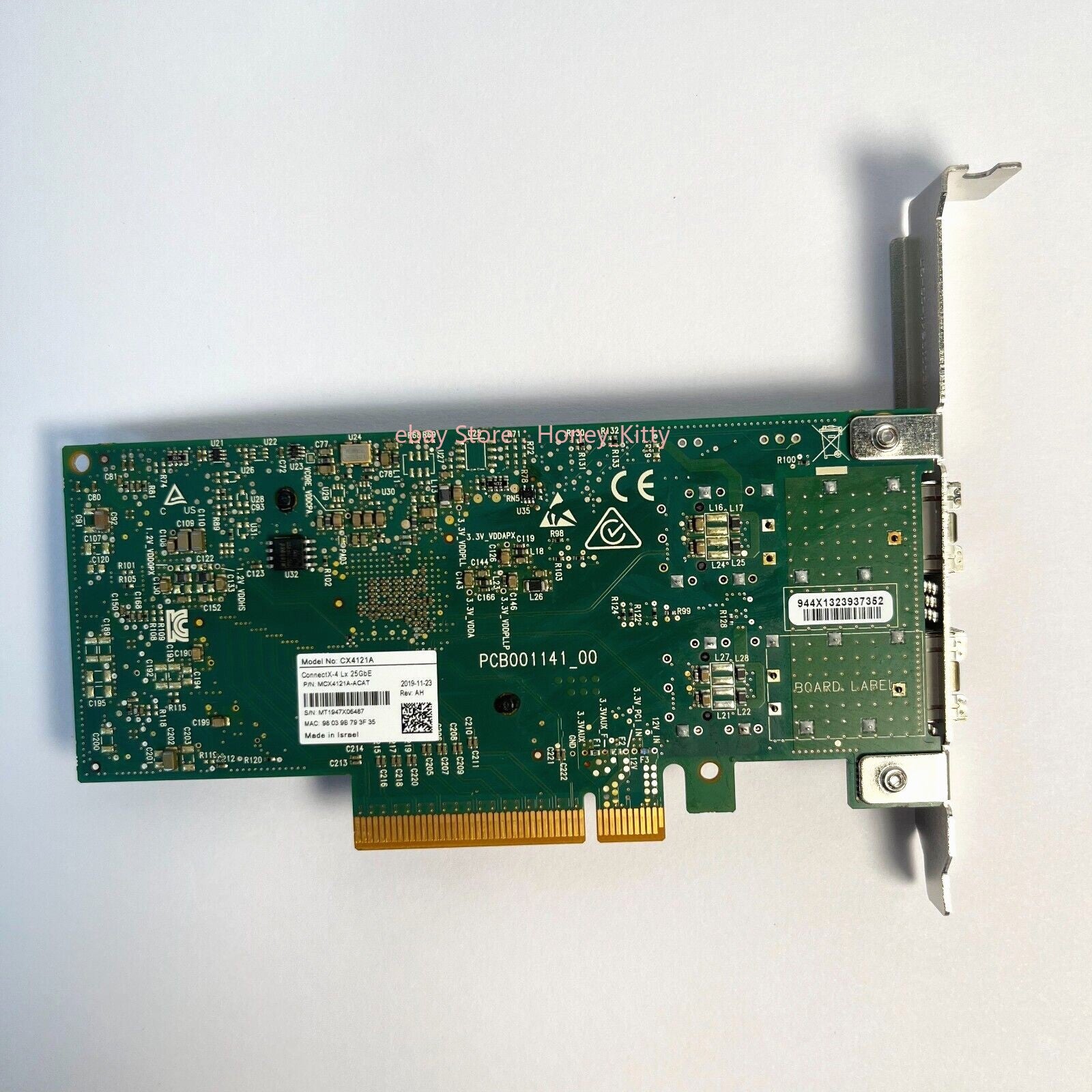 CX4121A MCX4121A-ACAT Mellanox ConnectX-4 Lx 25GbE SFP28 PCIe Ethernet Adapter
