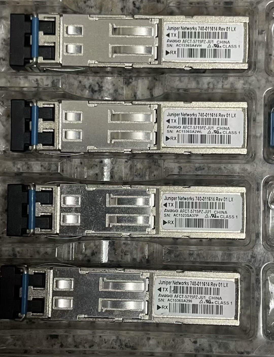 10 unidades Juniper 740-011614 1000Base-LX EX-SFP-1GE-LX SRX Módulo transceptor SFP