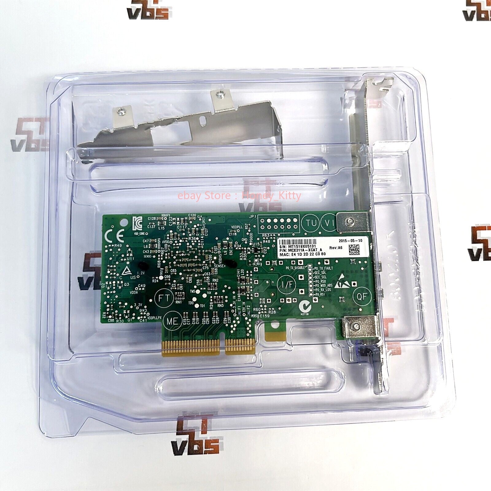 Mellanox MCX311A-XCAT ConnectX-3 EN 10G Ethernet 10GbE SFP+ PCIe NIC w/2 Bracket
