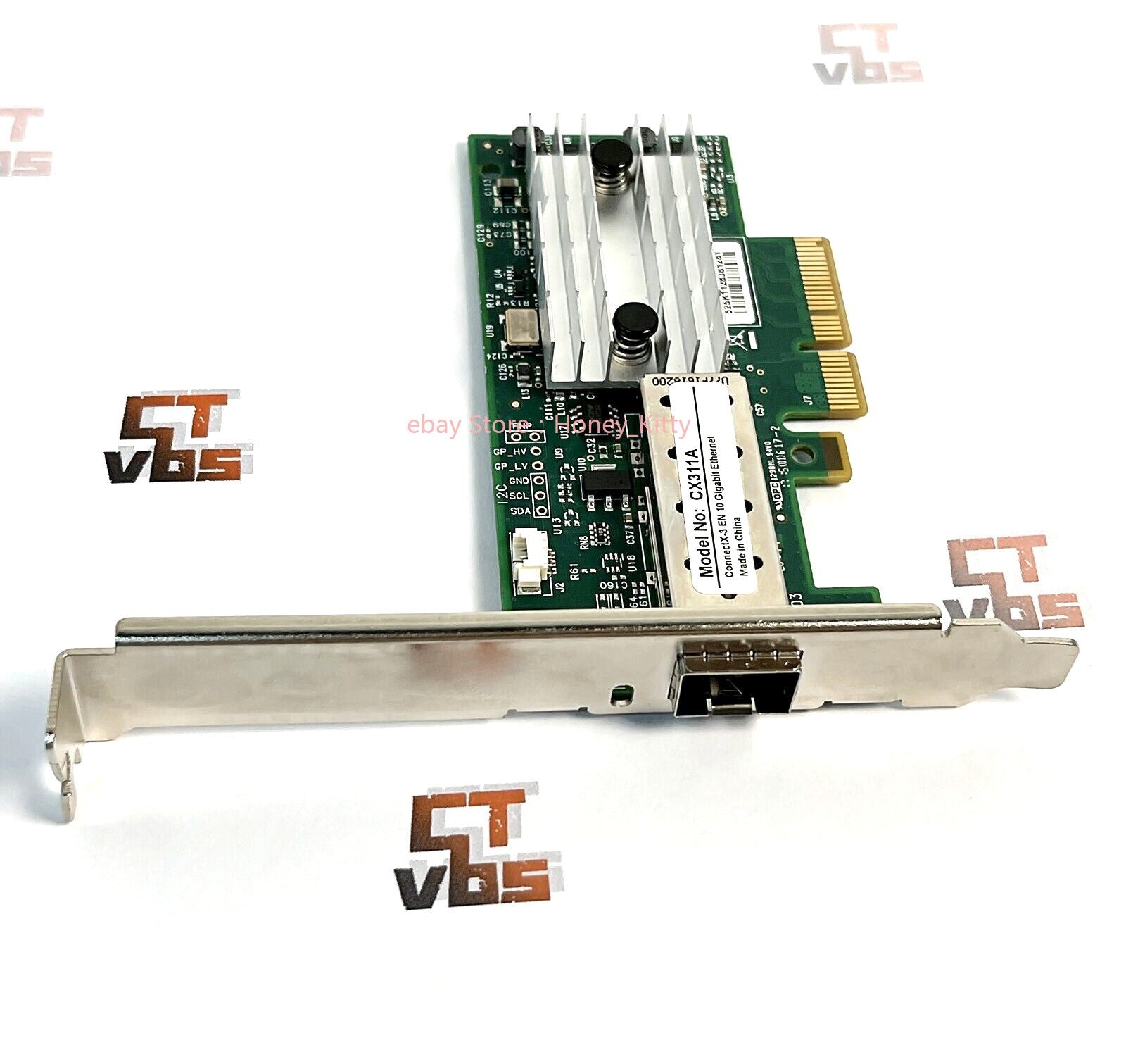 Mellanox MCX311A-XCAT ConnectX-3 EN 10G Ethernet 10GbE SFP+ PCIe NIC w/2 Bracket