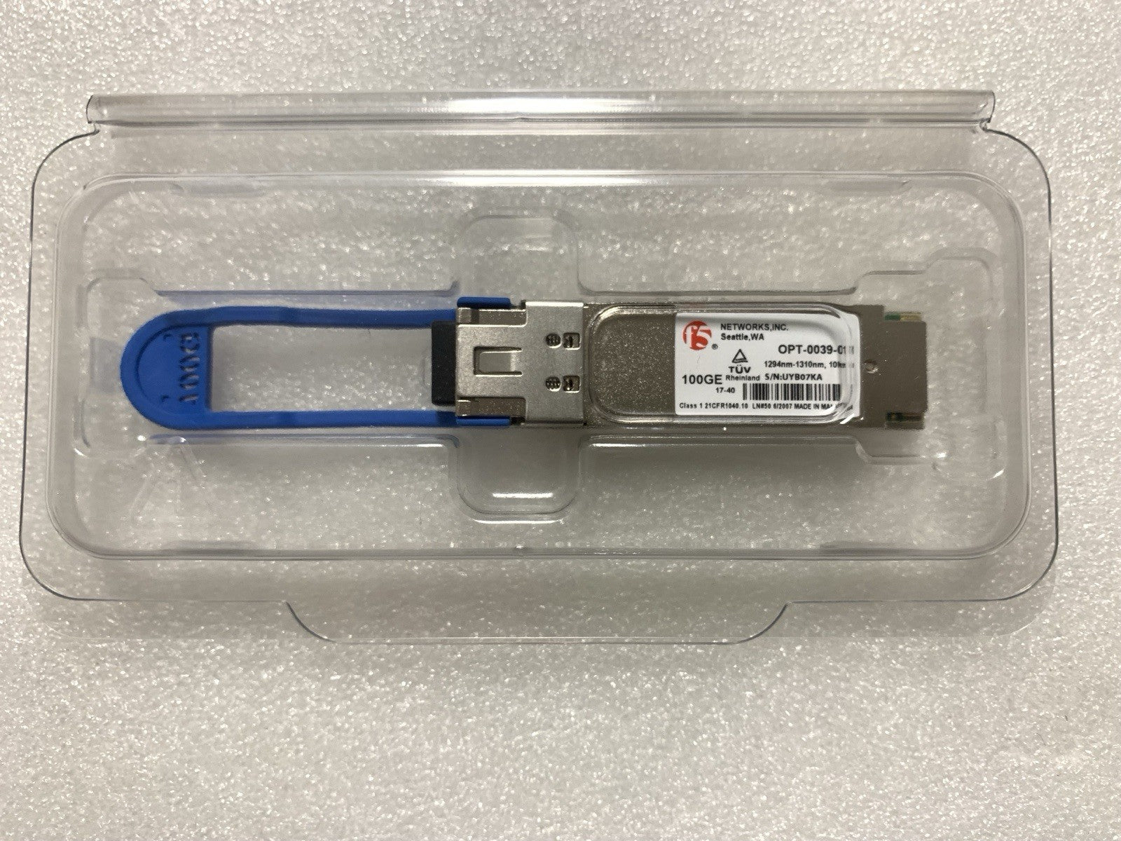 F5 NETWORKS OPT-0039-01 F5-UPG-QSFP28-LR4 100GE QSFP28 LR4 10km SMF Module 1PCS