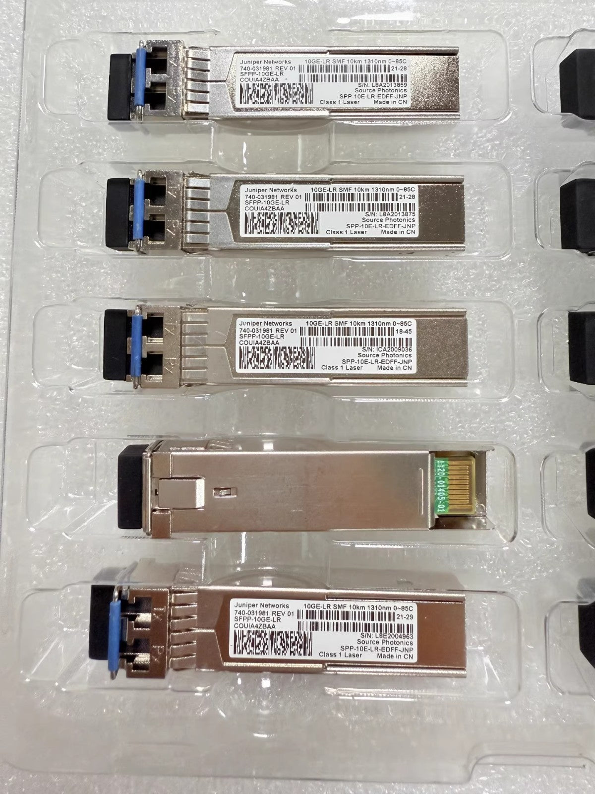 10 unidades Juniper 740-031981 SFPP-10GE-LR 10GE-LR 10KM 1310MM SFPP-10E-LR-EDFF-JNP