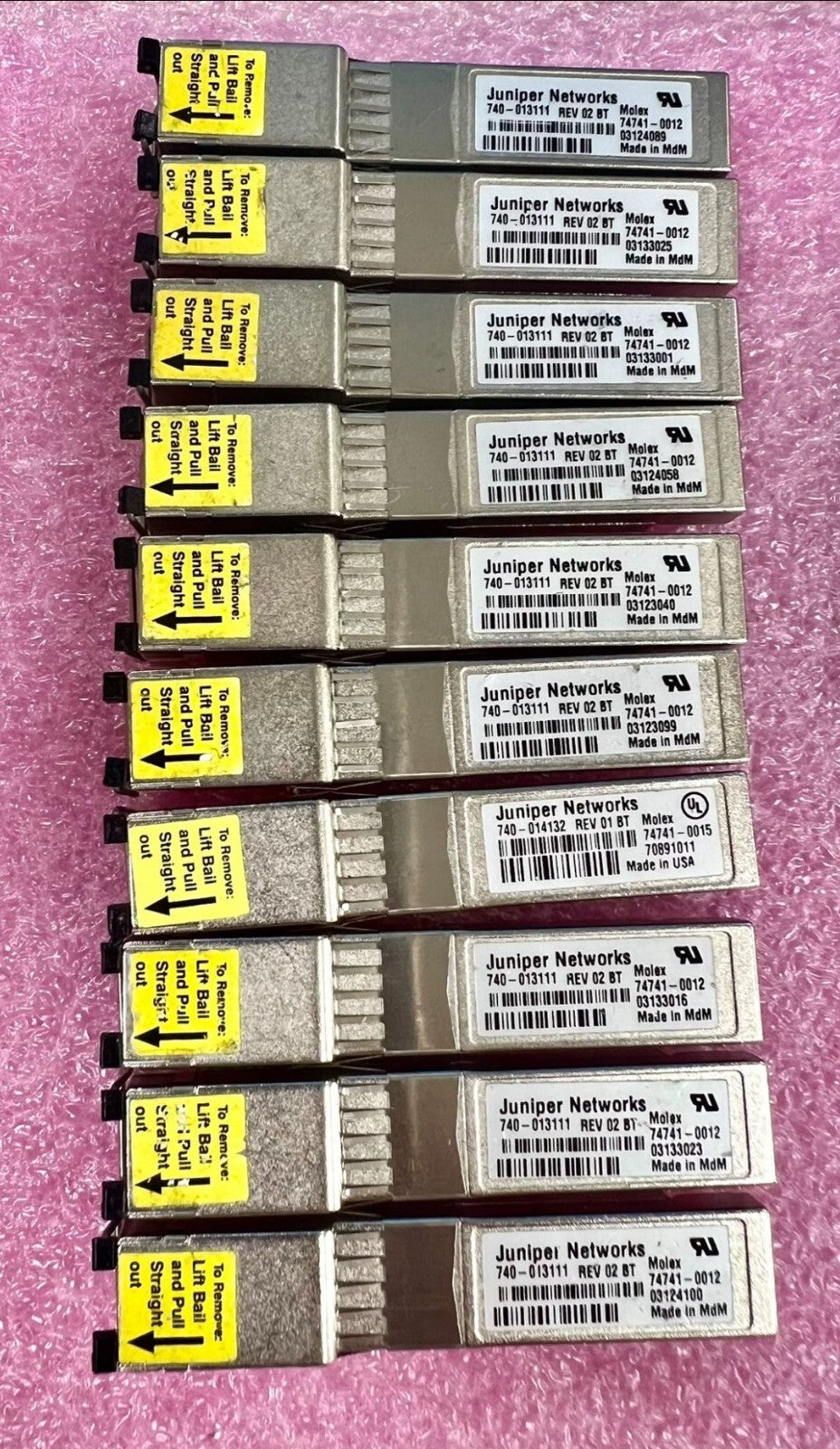 10 unidades Juniper EX-SFP-1GE-T 740-014132 SFP-1GE-T SFP-1GE-TX SFP RJ45 74741-0015