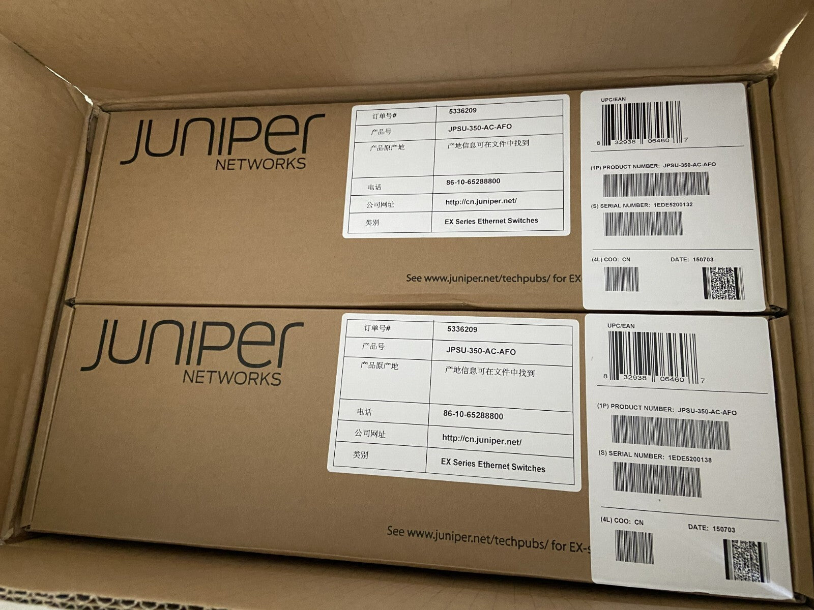 Nueva fuente de alimentación Juniper JPSU-350-AC-AFO 740-046873 para EX4300 350W