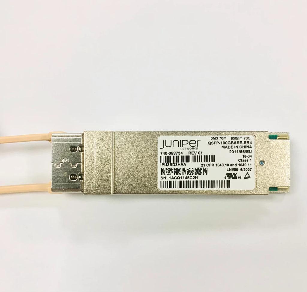 1pcs Juniper QSFP-100GBASE-SR4 740-058734 OM3 70M 100G Transceiver Module