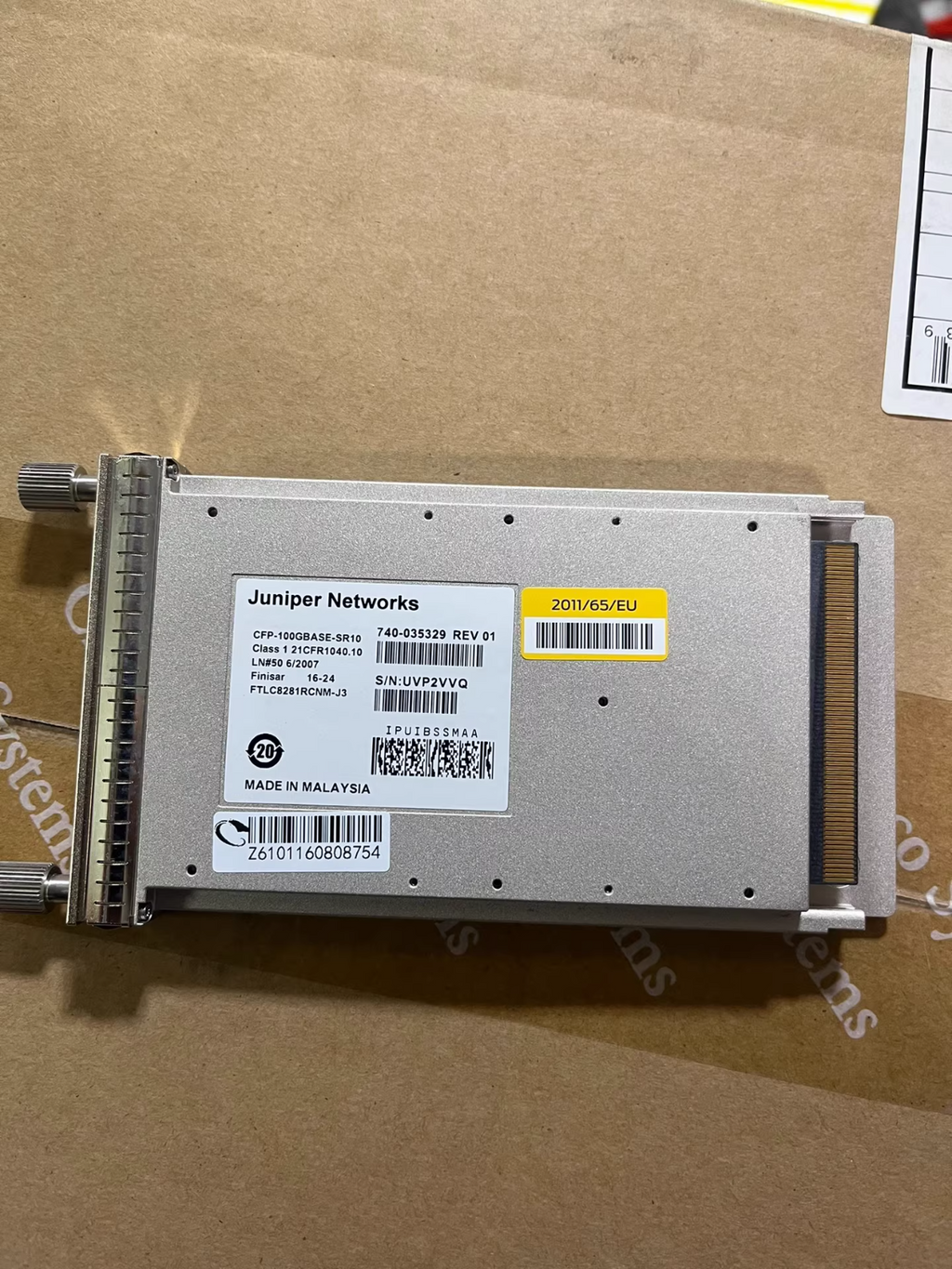 1PCS Juniper 740-035329 | FTLC8281RCNM-J3 IPUIBSSMAA 100GBASE CFP Transceiver