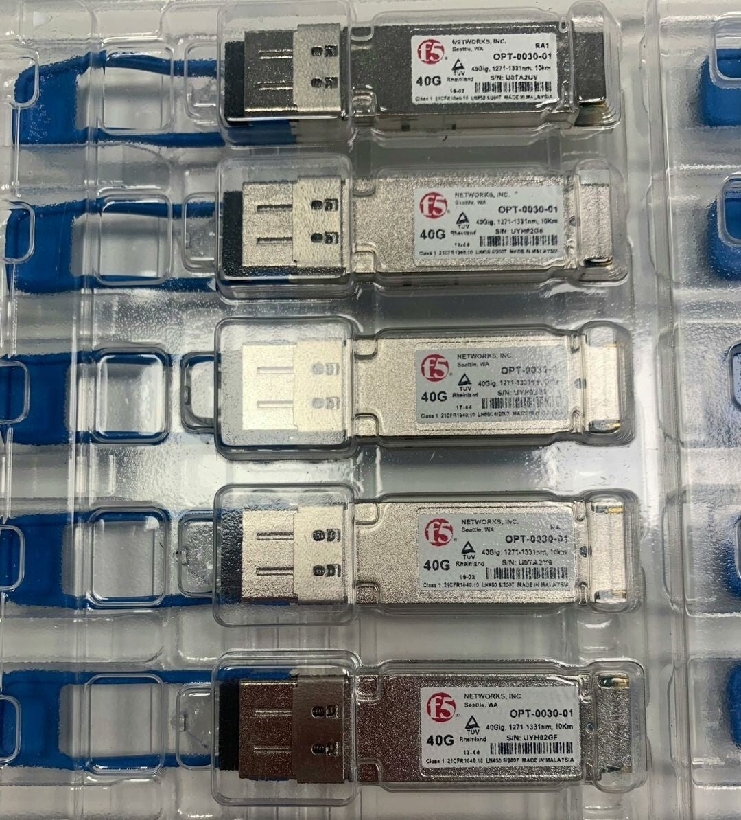 1 St. F5 Networks OPT-0030-01 40GBASE-SR4 QSFP+LR4 LC 10 km SMF F5-UPG-QSFP+LR