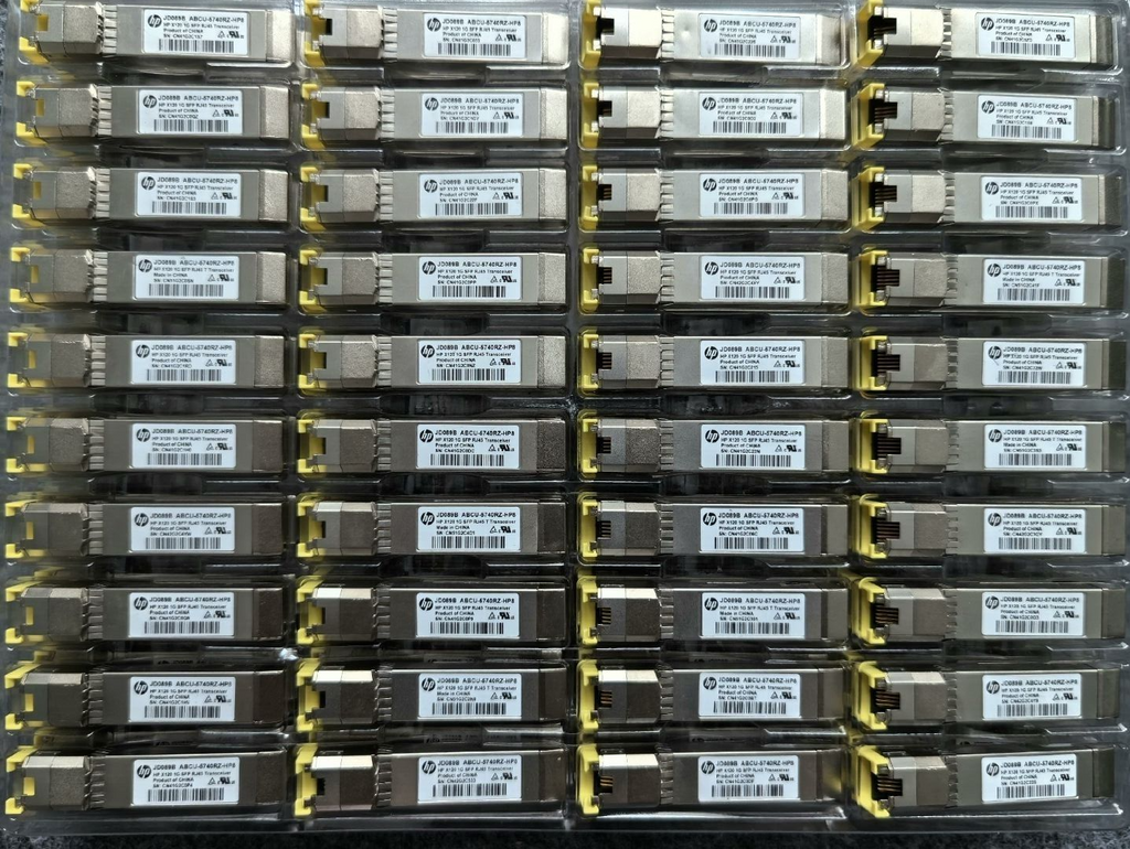 2pcs HP JD089B X120 1G SFP (RJ-45) 1000BASE-T Transceiver Module ABCU-5740RZ-HP8