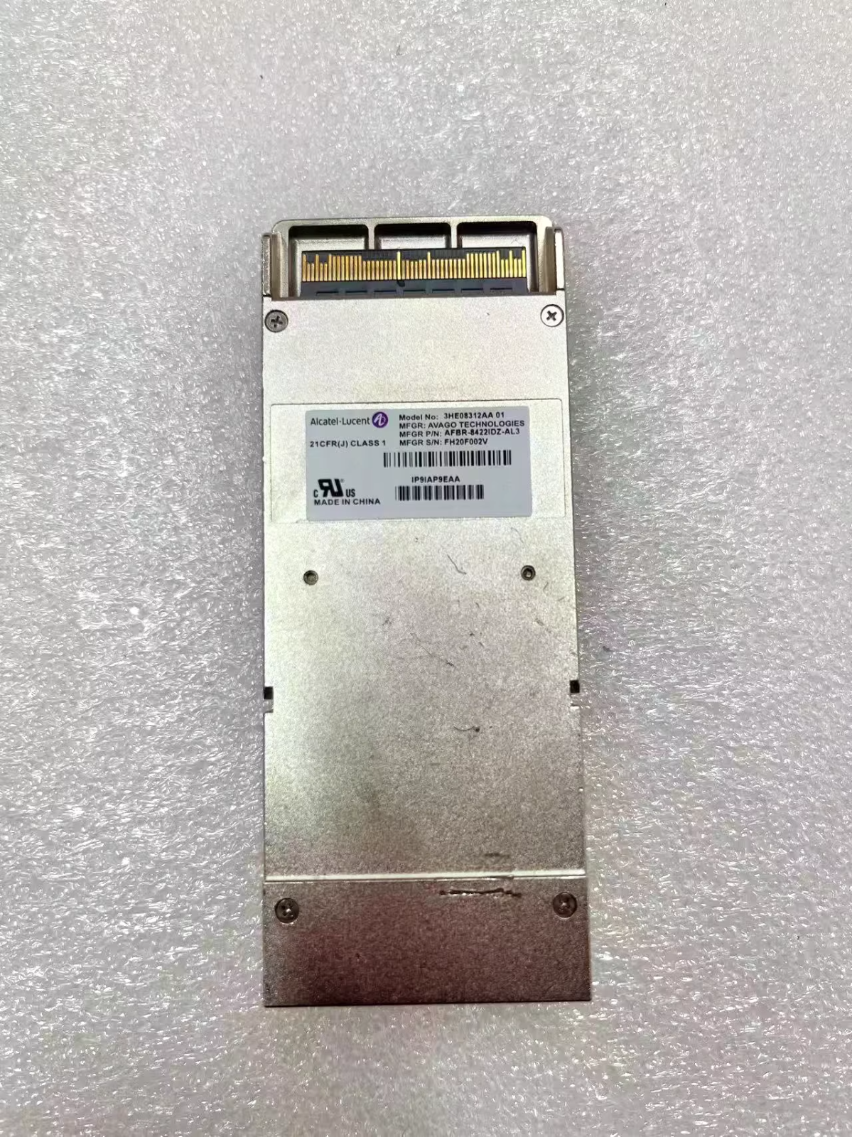 Alcatel-Lucent 3HE08312AA  IP9IAP9EAA 100GBase-SR10 CFP2 Transceiver