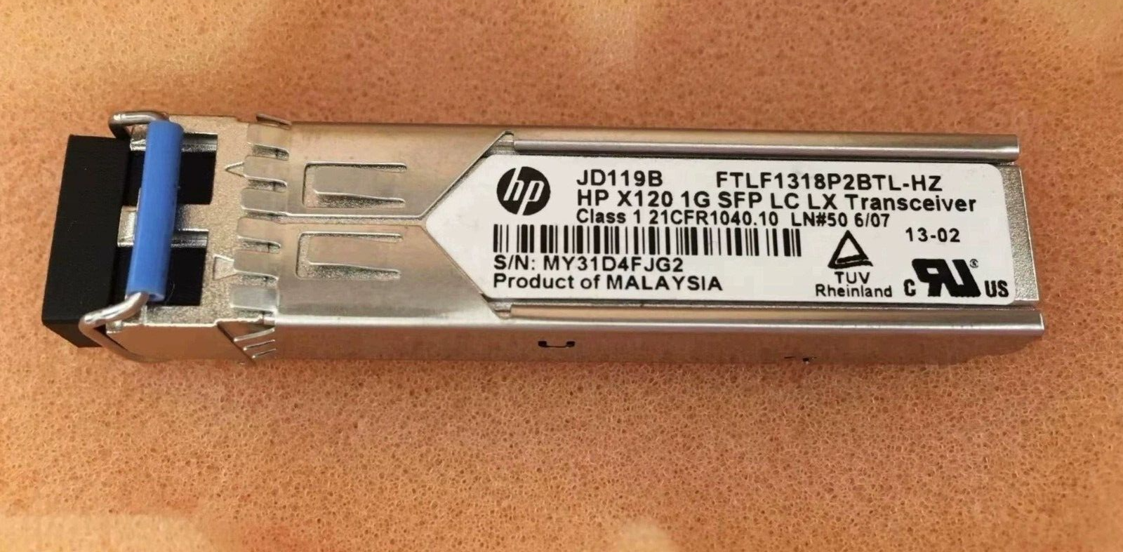 1pcs HP JD119B X120 1000BASE-LX 10km SFP 1G LC SMF Transceiver Module
