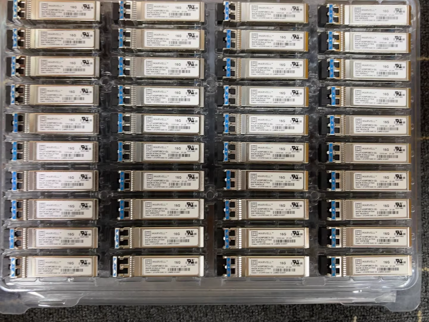 2pcs Marvell FTLF1429P3BCV-QL 16GBASE-LW Fiber Channel SFP+ 16G  LC 10km Qlogic