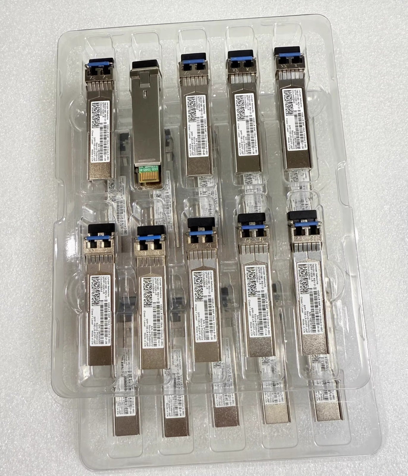 10 unidades Juniper 740-031981 SFPP-10GE-LR 10GE-LR 10KM 1310MM SFPP-10E-LR-EDFF-JNP