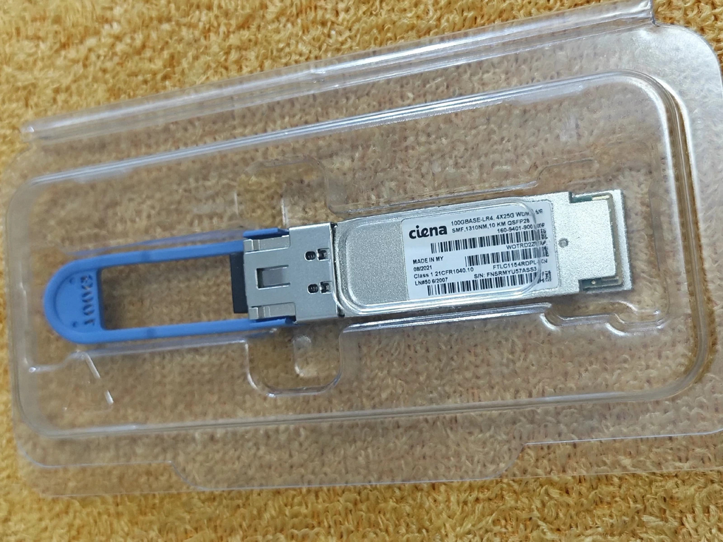 CIENA 160-9401-900 QSFP28 100GBASE-LR4 4x25G WDM SMF 1310NM 10KM WOTRD2ZFAA