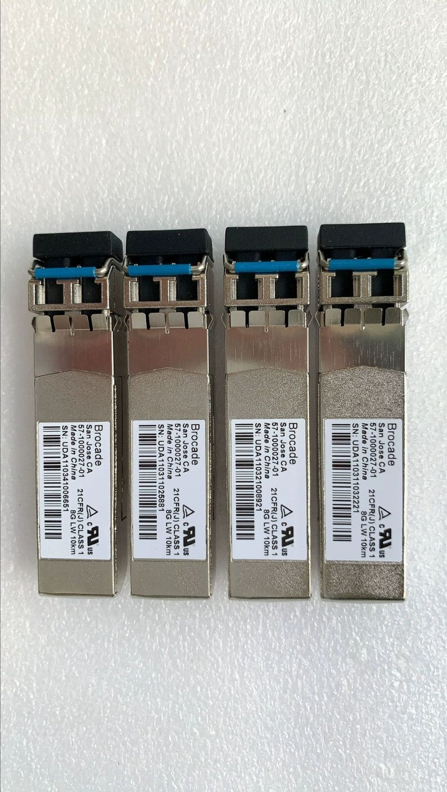2pcs Brocade 8Gb 57-1000027-01 XBR-000153 LW Duplex 10Km SFP+ Optic Transceiver