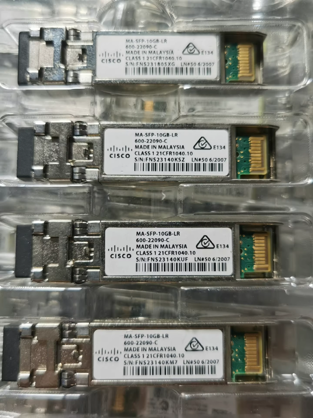 1PCS Cisco Meraki MA-SFP-10GB-LR 10GBASE-LR SFP+LR 1310nm 10km over LC SMF
