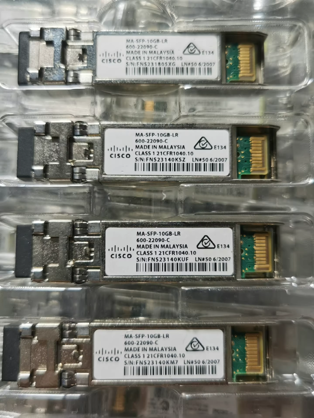 1PCS Cisco Meraki MA-SFP-10GB-LR 10GBASE-LR SFP+LR 1310nm 10km over LC SMF