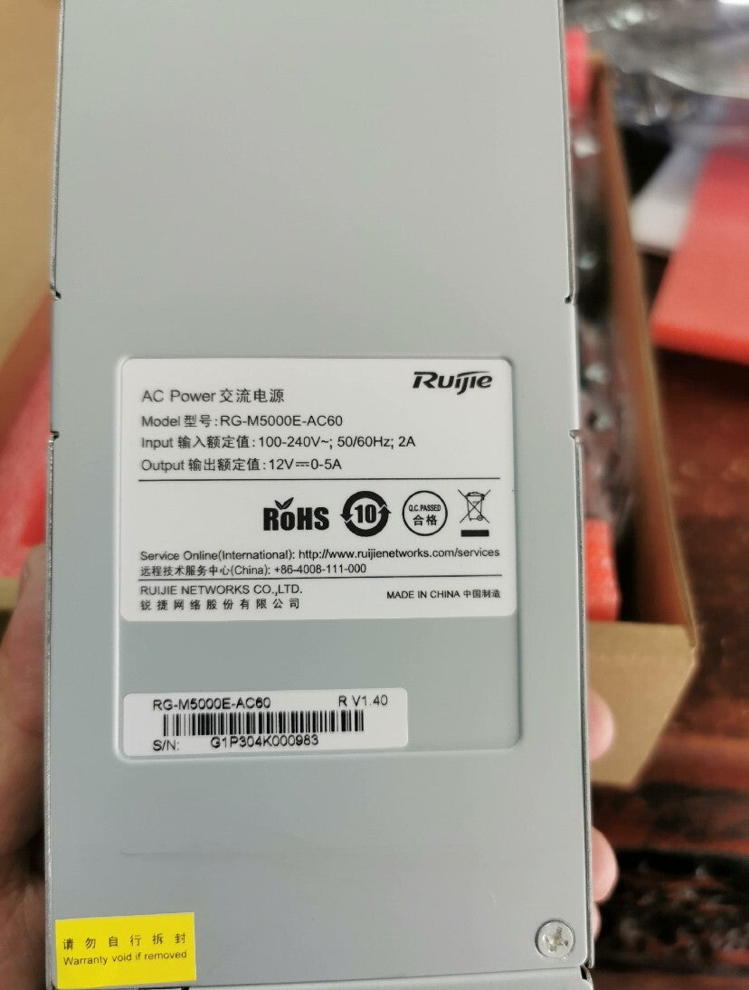 RG-M5000E-AC60 para módulo de fuente de alimentación de switch Ruijie M5000E-AC60