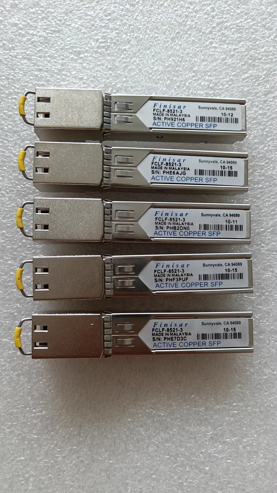 Finisar FCLF-8521-3 SFP Module SFP Copper RJ-45 Transceiver QTY 4