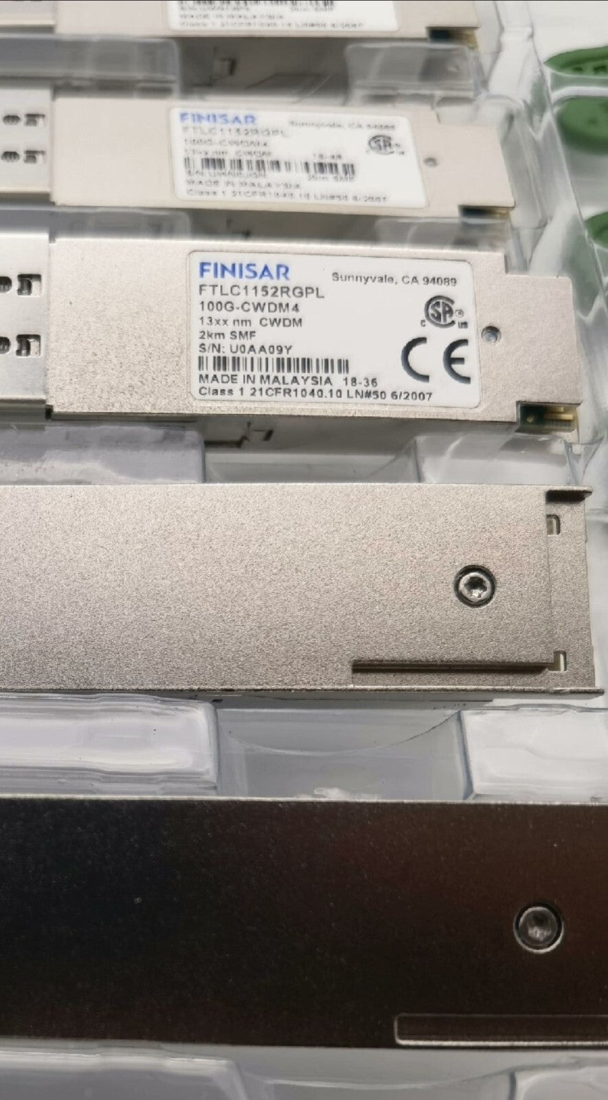 1pcs Genuine FTLC1152RGPL FINISAR 100G CWDM4 2KM 1300nm SMF QSFP28 TRANSCEIVER