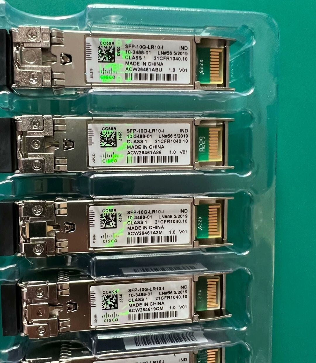 1 Stk. SFP-10G-LR10-I Cisco 10GBASE-LR, CPRI, SFP-Modul, Industrielle Temperatur