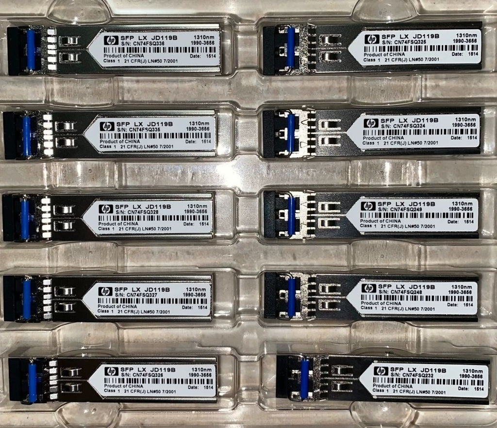 1pcs HP JD119B X120 1000BASE-LX 10km SFP 1G LC SMF Transceiver Module