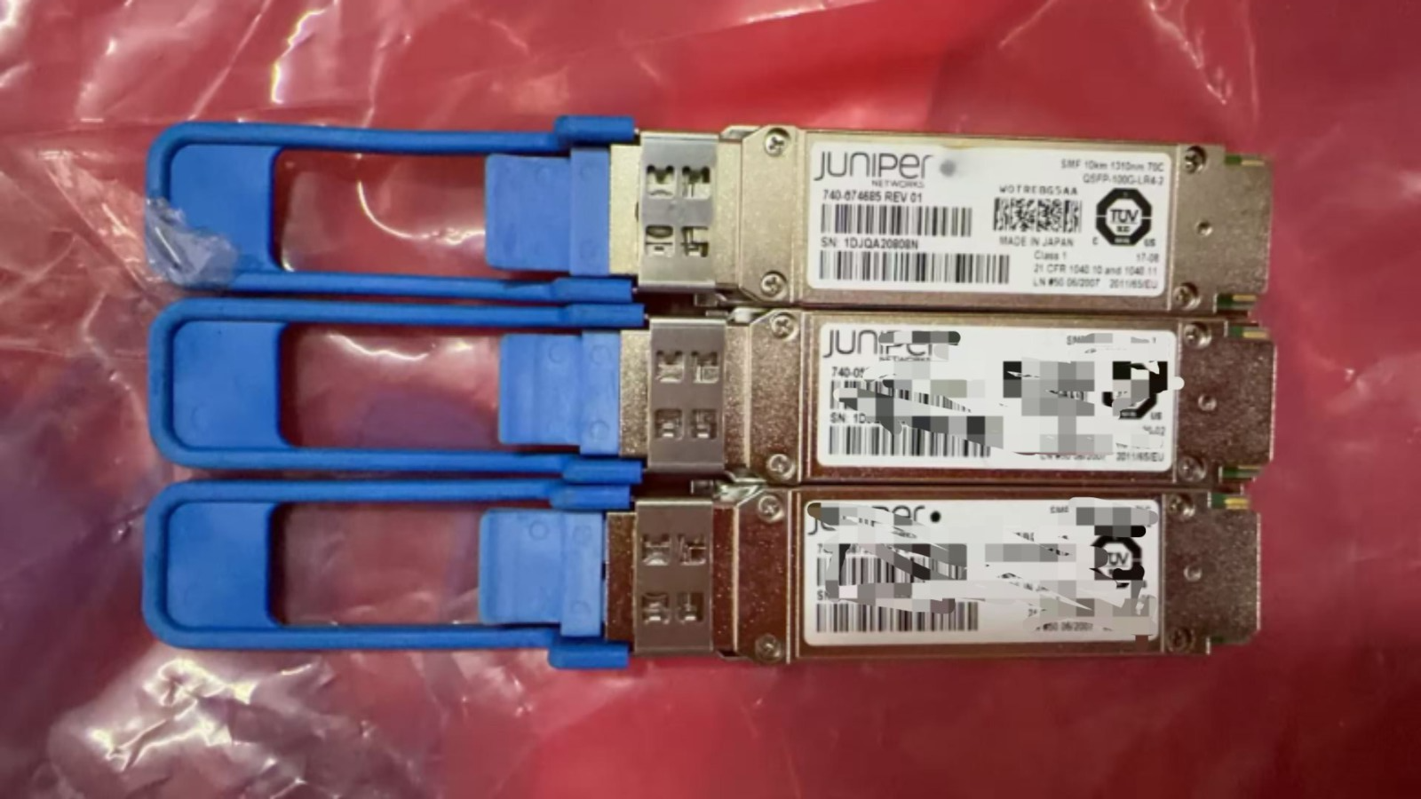 1PCS Juniper 740-074685 WOTREBG5AA SMF 10km 1310nm QSFP-100G-LR4-2 TRANSCEIVER