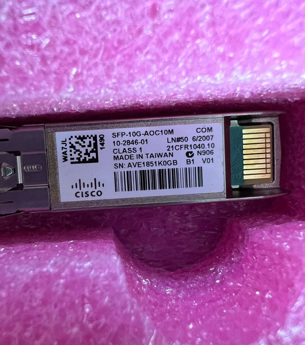 1x New Genuine Cisco SFP-10G-AOC10M Active Optic Cable 10m 10G VIA Fedex P1