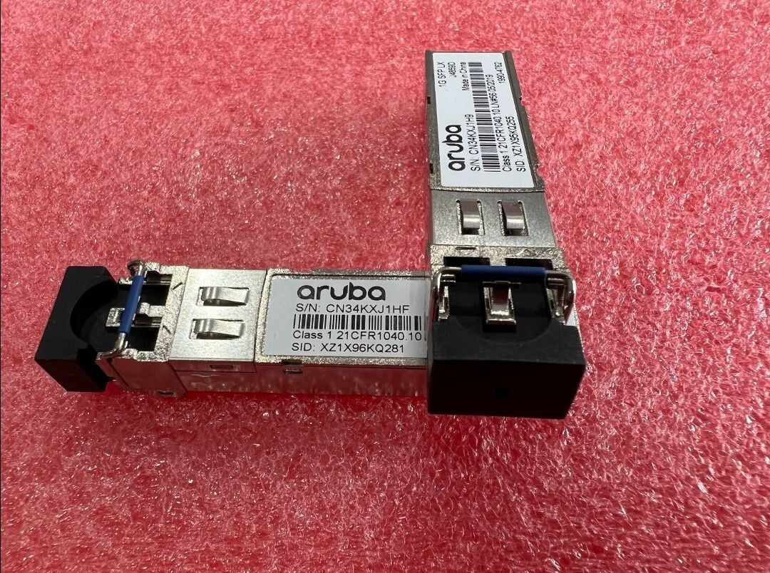 2pcs Genuine HP Aruba J4859D 1000BASE-LX 1G SFP Transceiver Module