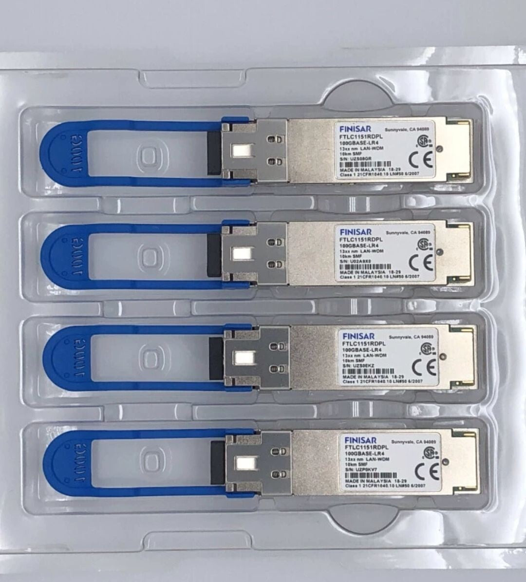 1 unidad transceptor Finisar FTLC1151RDPL 100GBASE-LR4 13xx nm 10km