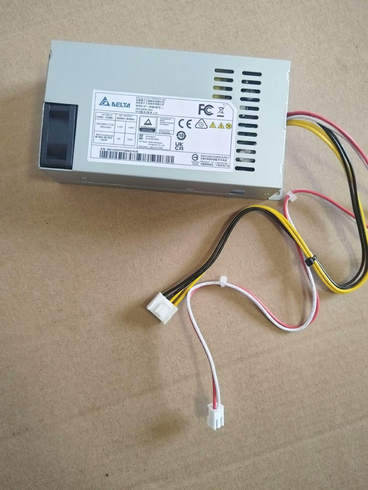 Getestetes Delta DPS-200PB-185 B 4-Pin Berg Anschluss 190W Netzteil für DVR