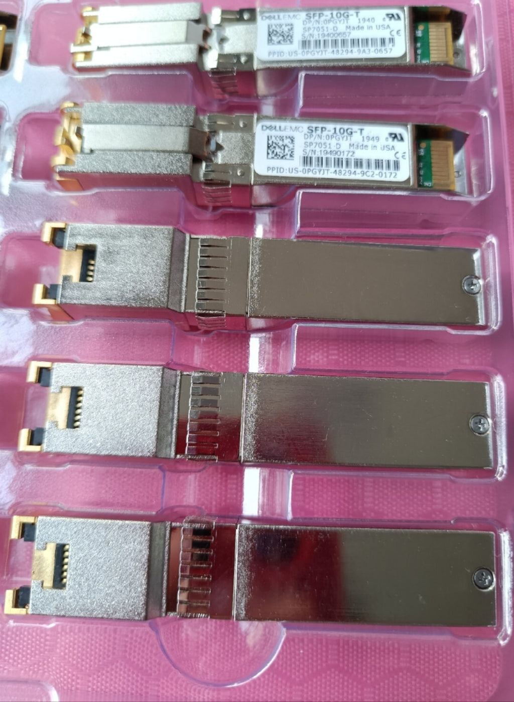 1pc DELL EMC 0PGYJT SFP-10G-T SP7051-D 10G RJ45 Copper Port Transceiver