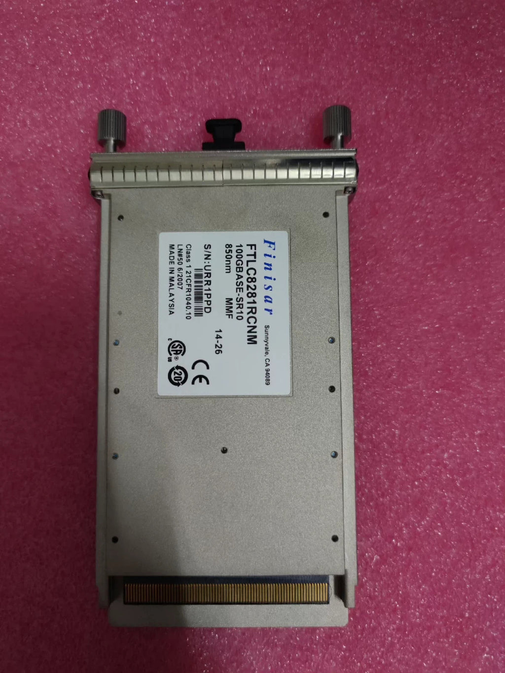 Finisar 100GbE FTLC8281RCNM CFP 100GBASE-SR10 850nm MPO/MTP MMF QSFP28 100G