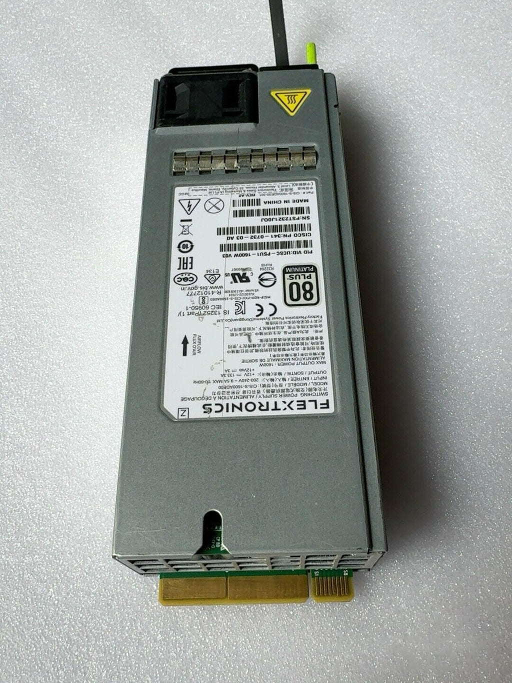 Fuente de alimentación de CA Cisco UCSC-PSU1-1600W UCS de 1600 W para servidor en rack