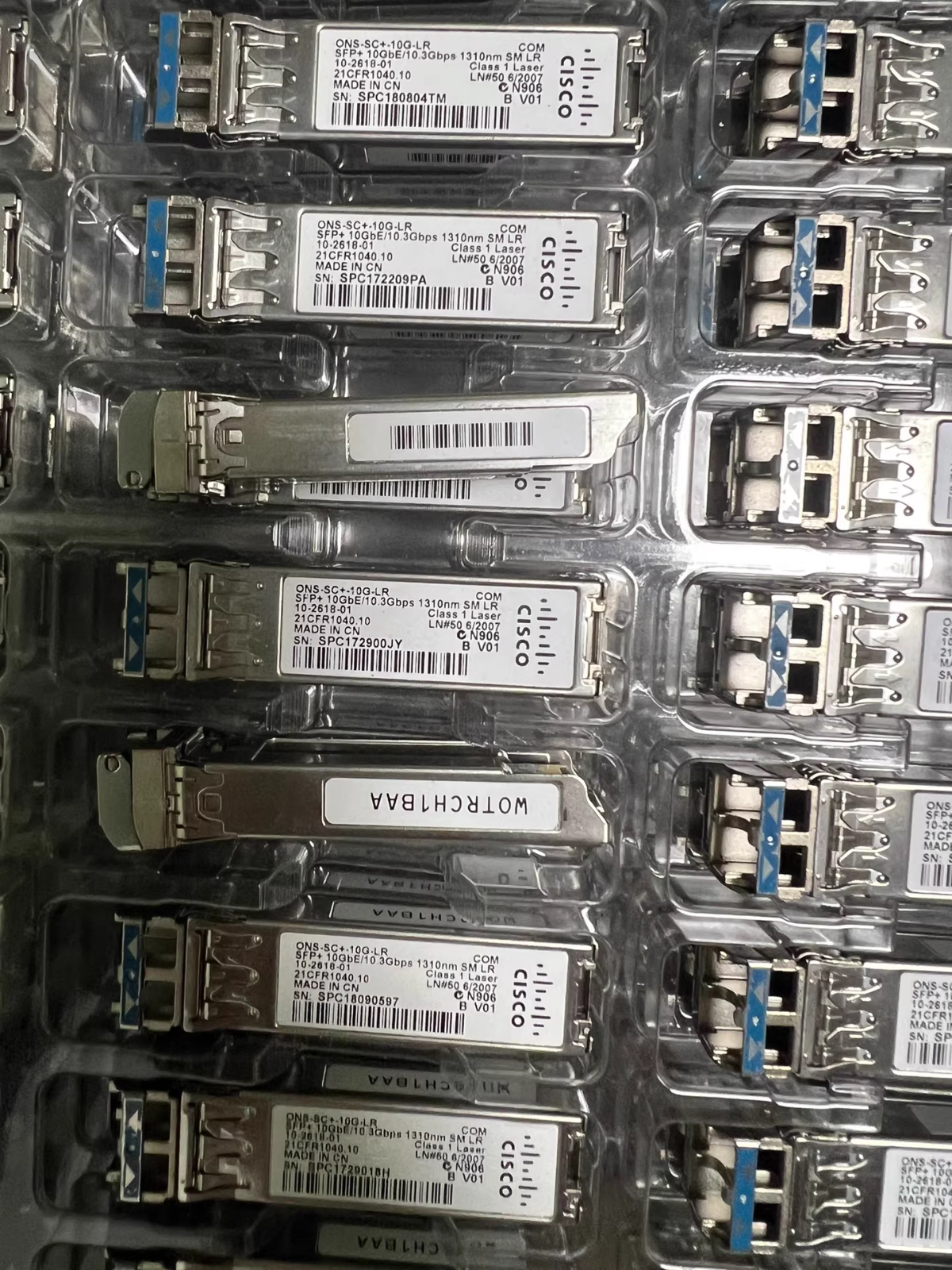 10 UNIDADES TRANSCEPTOR CISCO ONS-SC+-10G-LR SFP+ 10GE BASE-LR GENUINO 10-2618-01