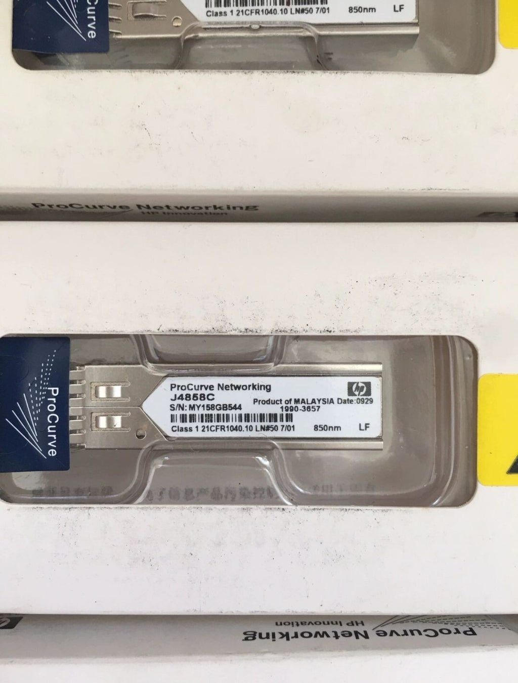 2pcs HP Procurve 1Gb SFP SX-LC Mini-GBIC Gigabit Transceiver J4858C 850nm 550m