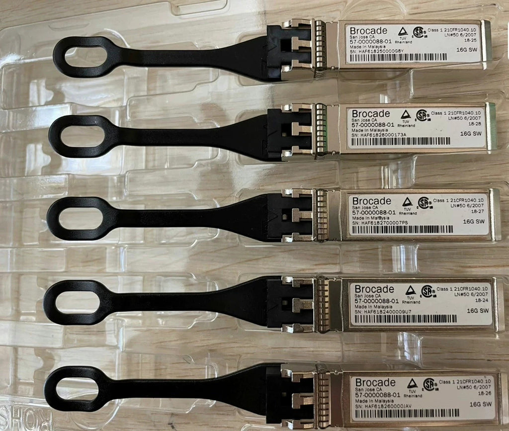 5pcs Genuine BROCADE 57-0000088-01 16GB SW 125M 850NM SFP+ GBIC XBR-000192