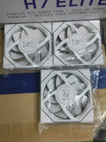 PAQUETE DE 3 Para LIAN LI UNI FAN TL LCD 120MM RGB - VENTILADOR BLANCO CON un cable