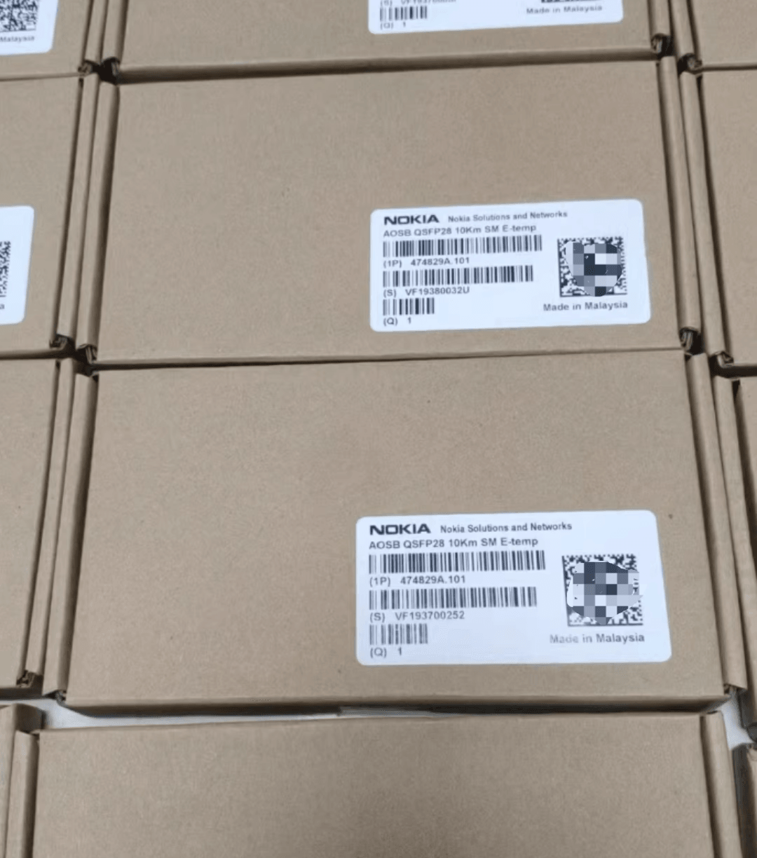 New Nokia AOSB QSFP28 10Km SM E-temp 474829A.101 FTLC1155WGPLC-NN 100G Module
