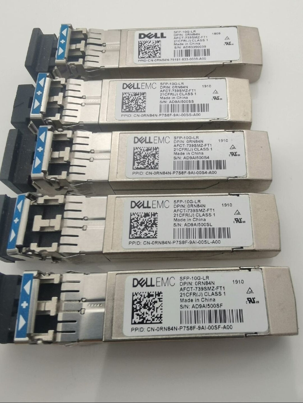 1pcs Genuine Dell 0RN84N EMC SFP-10G-LR SFP AFCT-739SMZ-FT1 Transceiver X520-DA2