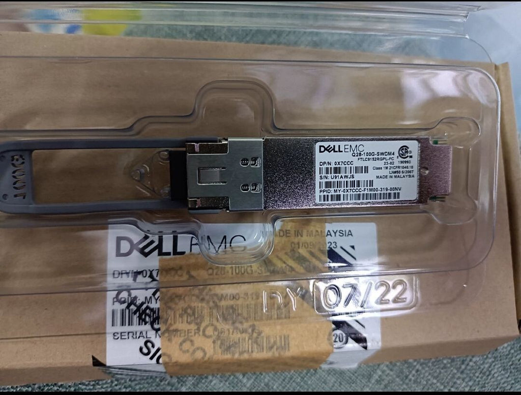 Dell EMC 0X7CCC Q28-100G-SWDM4 4x25G FTLC9152RGPL-FC 100G Transceiver 1PCS