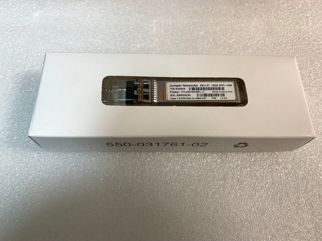 2 unidades Transceptor SFP+ Juniper Original 10GB SR 740-030658 Óptico FINISAR FTLX8570D3BCL-J1