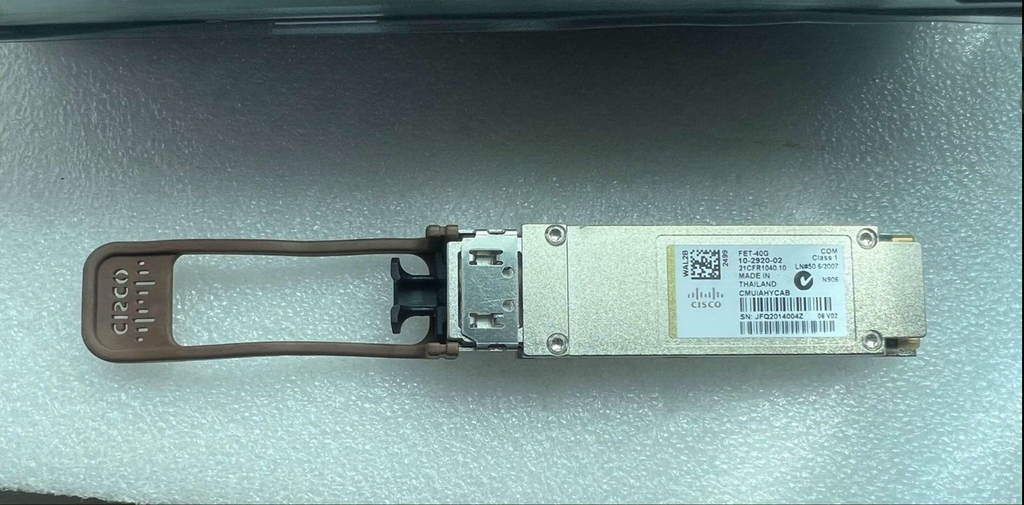 Lot of 2 Cisco FET-40G 10-2920-02 QSFP 40G Fabric Extender Transceiver Module
