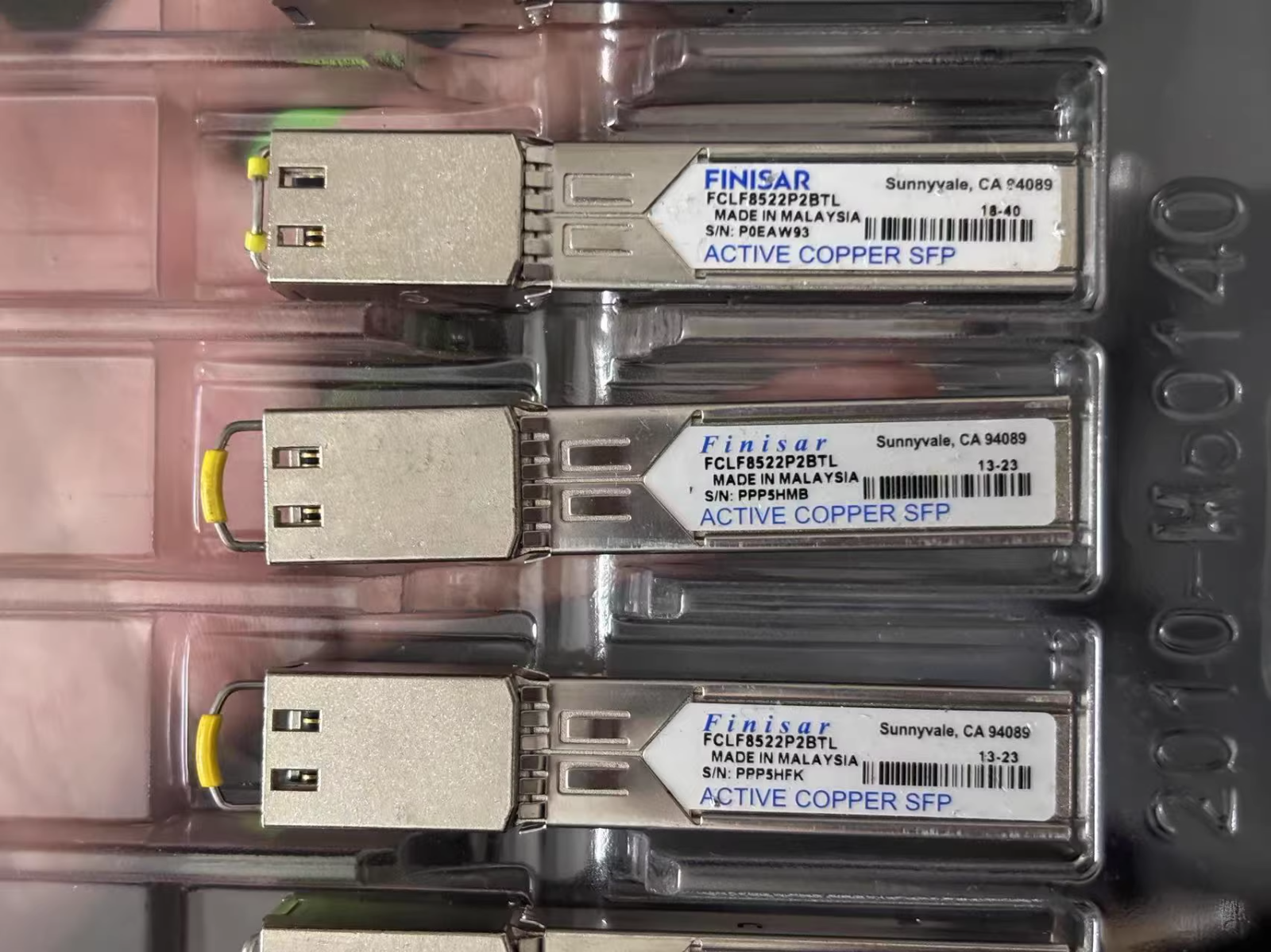 2 Stück Finisar FCLF8522P2BTL 1000BASE-T RJ45 Kupfer SFP Glasfaser RJ-45 Transceiver