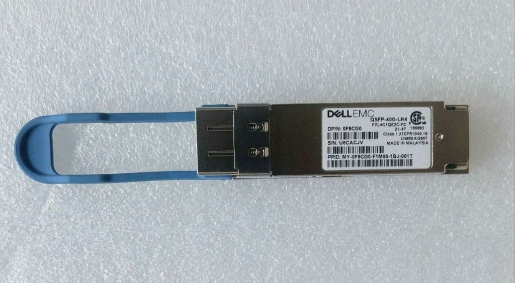1 Stk. Dell EMC QSFP+ 40Gb QSFP-40G-LR4 FTL4C1QE2C-FC Optischer Transceiver 0F8CG0