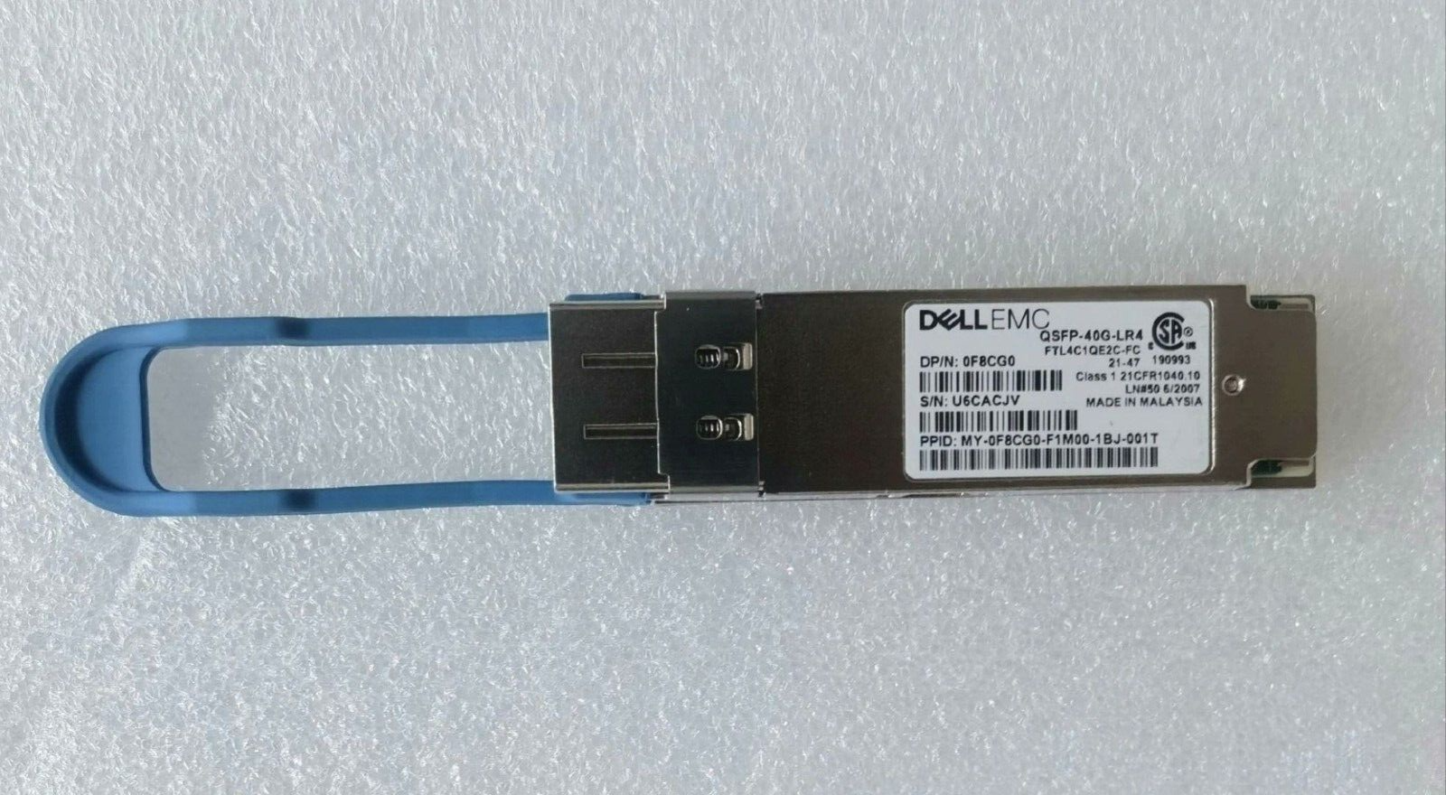 1pcs Dell EMC QSFP+ 40Gb QSFP-40G-LR4 FTL4C1QE2C-FC Optical Transeiver 0F8CG0