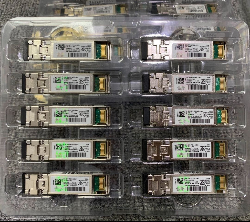 1PCS GENUINE Cisco 10-2666-01 DS-SFP-FC16G-SW= 16GB SFP+ SW 850nm MMF LC Module