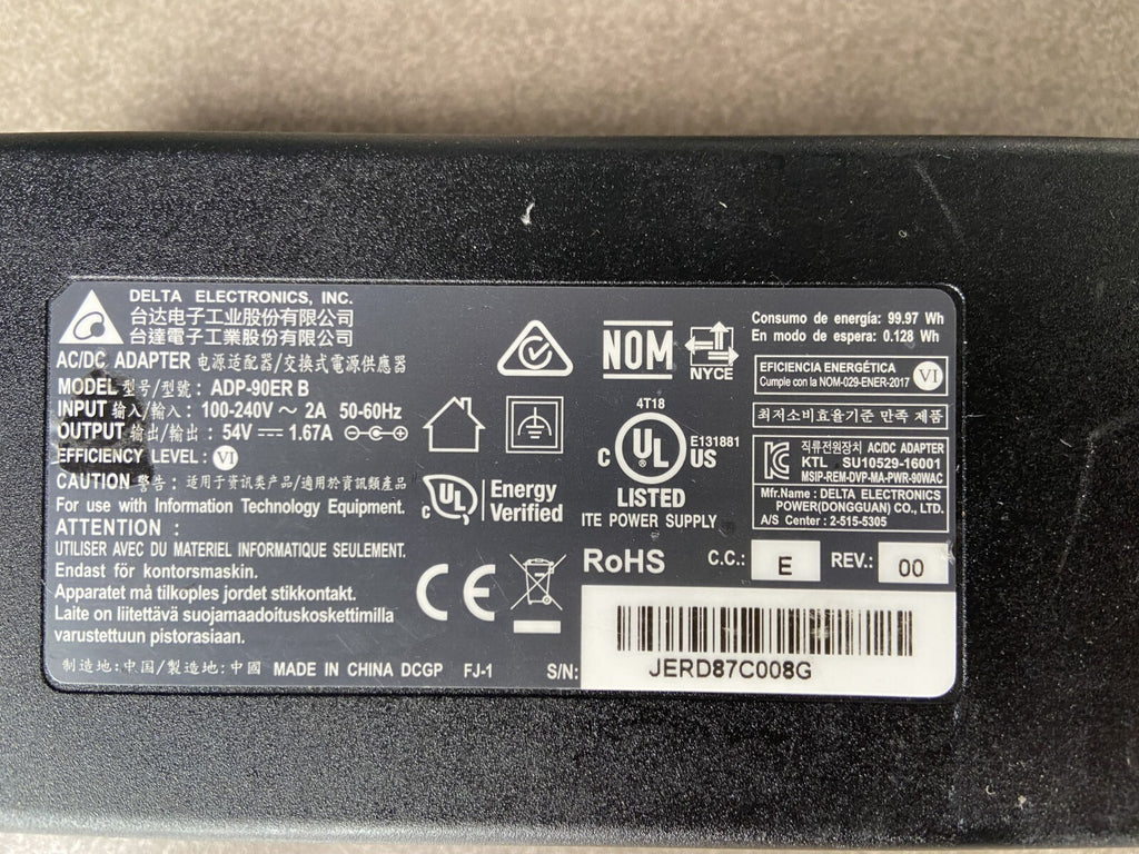 Cisco ADP-90ER B Adaptador de corriente AC 90w Meraki = 640-47010 54V 1.67A Buen estado
