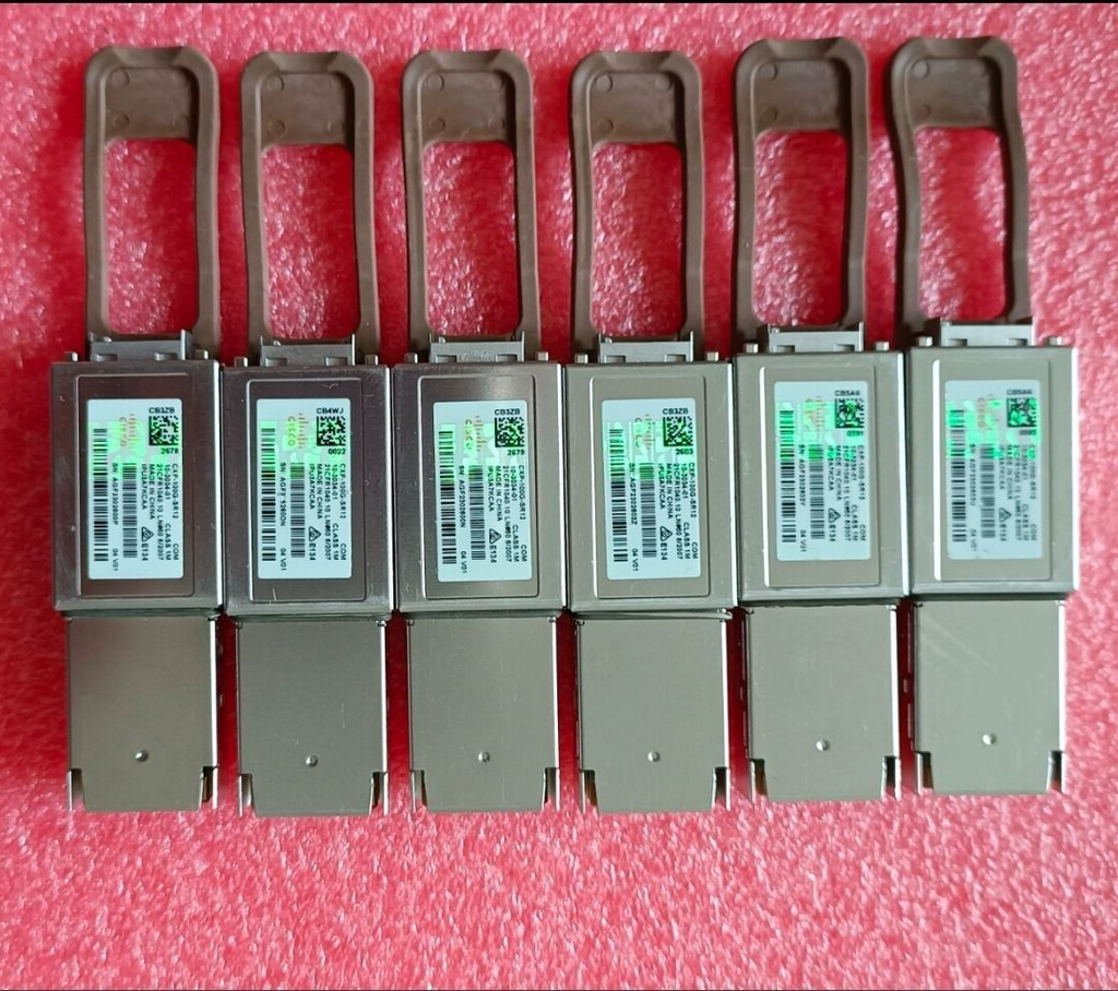 Lot of 6 Cisco CXP-100G-SR12 100G MPO Connector CXP Transceiver 850nm 10-3034-01