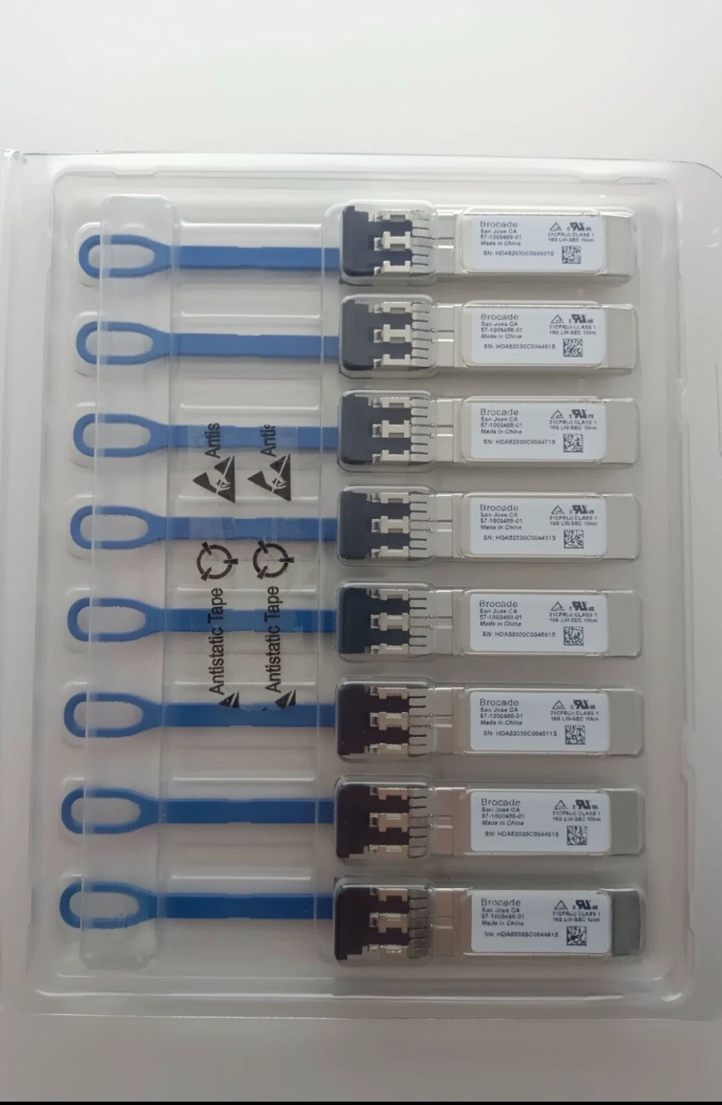 1 unidad Brocade 57-1000488-01 XBR-000498 16GBASE-LWL 16Gbps Seguro 10km 1310nm SMF