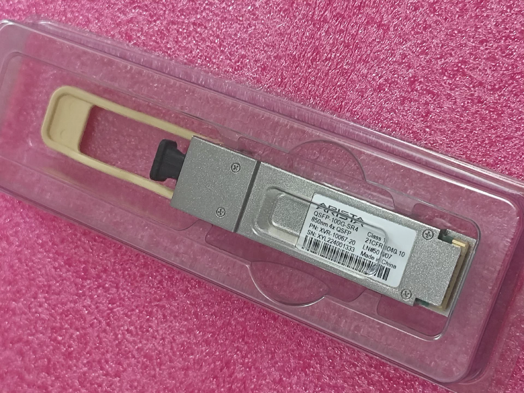 Arista QSFP-100G-SR4 850nm 4x 100G Transceiver Module P/N XVR-10067-20 1PCS